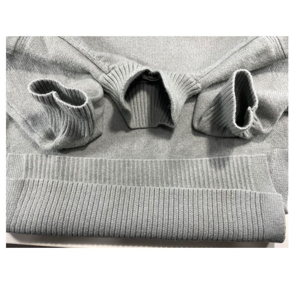 Wool Blend H&M Turtleneck Sweater W/ M Sage Green Side Slit LN - Picture 11 of 11